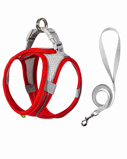 Reflective Mesh Harness & Leash Set