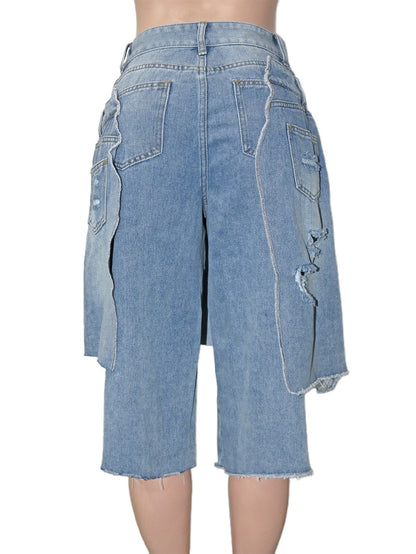 Denim skirt & pants, size XL