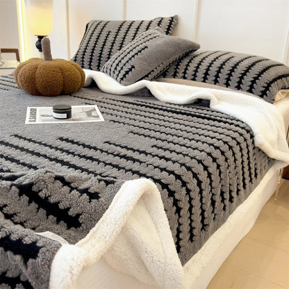 Sherpa fleece blanket, view 9