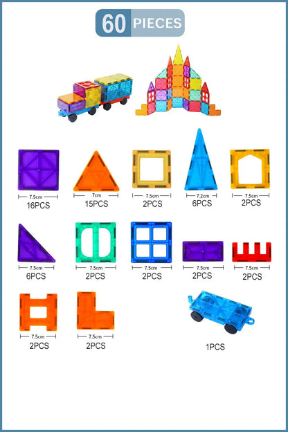 STEM Learning Magnet Construction Set