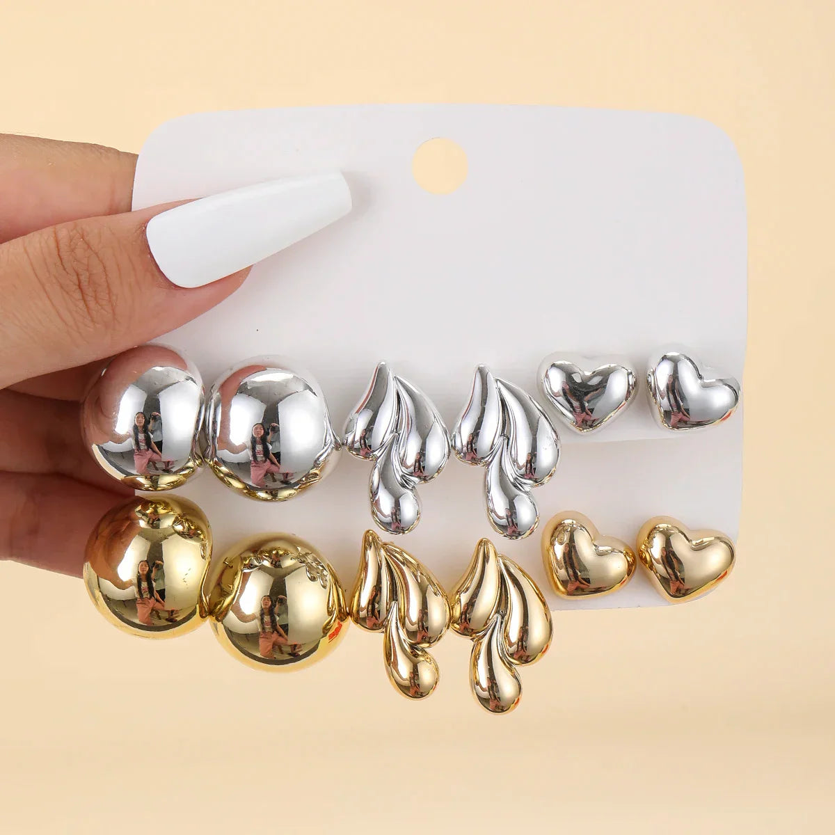 Cross-Border minimalist C-earrings