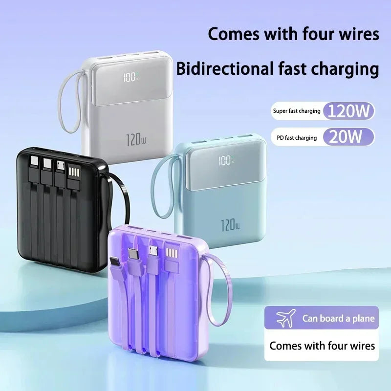Portable 120W Fast Charging Power Bank
