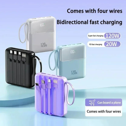 Portable 120W Fast Charging Power Bank