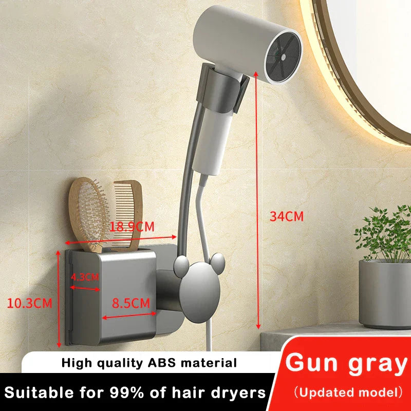 Wall Mounted Hair Dryer Holder