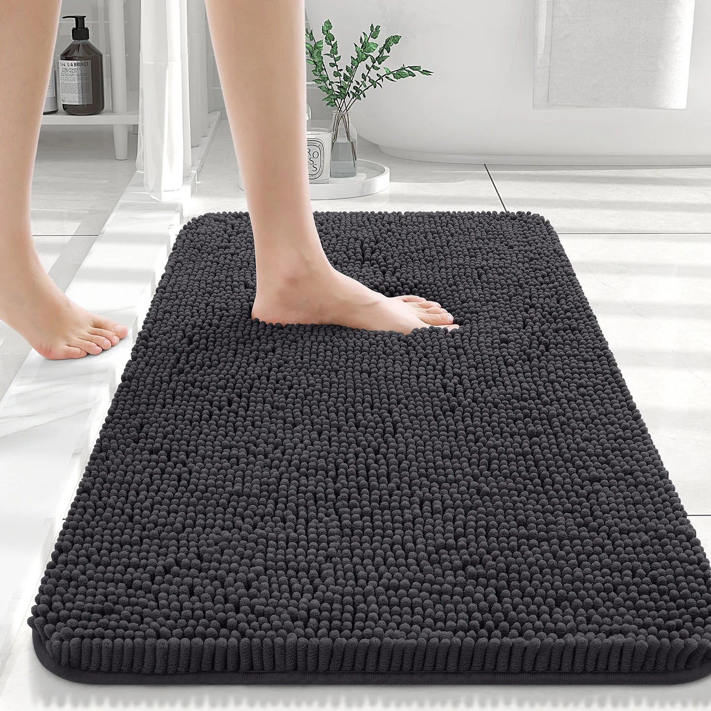 Extra Soft Thick Absorbent Shaggy Bath Mats