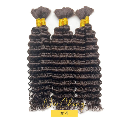 2 Bundles Human Braiding Hair for Boho Braids