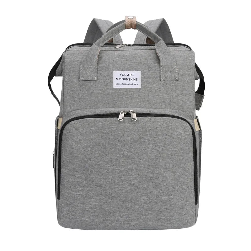 Mother Baby Leather Travel Backpack