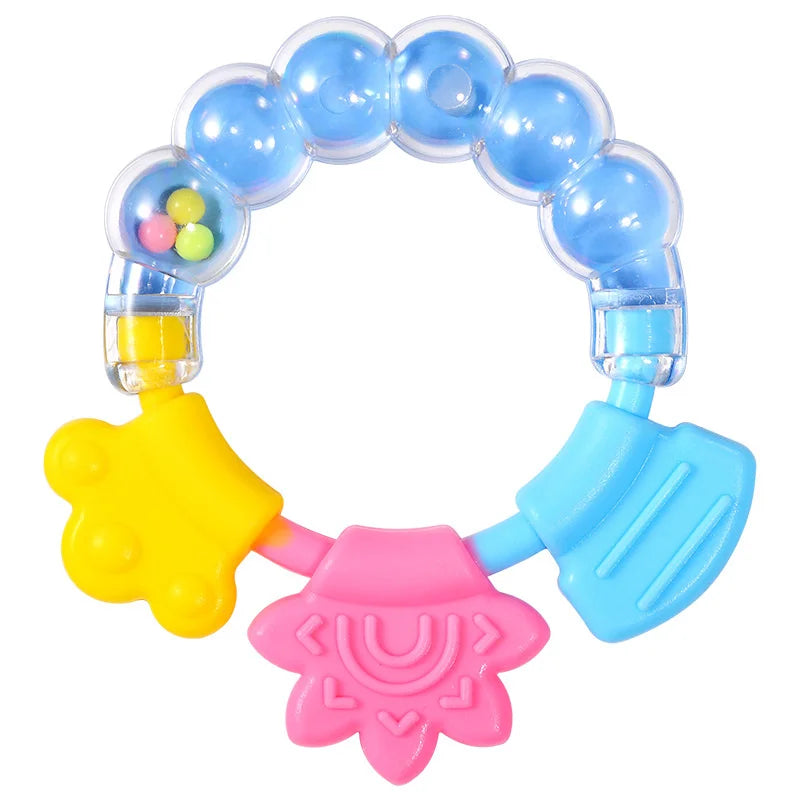Baby Silicone Training Toothbrush Teething Ring