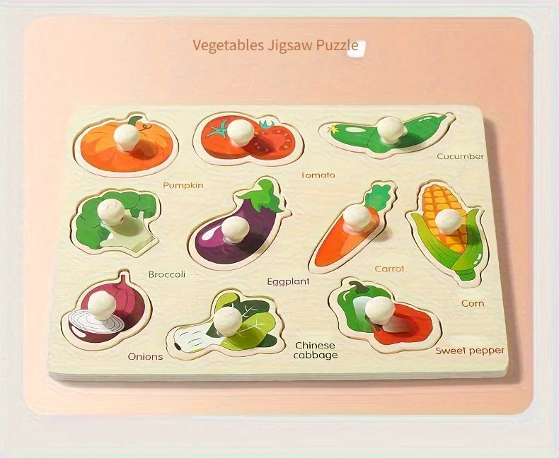 Montessori geometry puzzle board