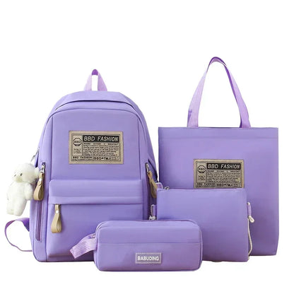 Trendy Nylon Lightweight Multifunctional Backpack