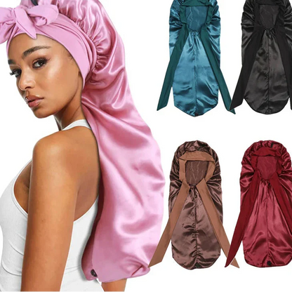 Soft Silky Long Satin Bonnet