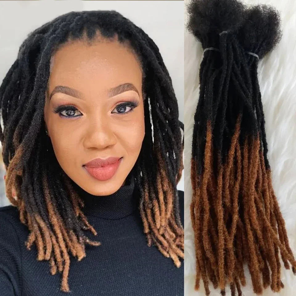 Human Hair Kinky Straight Crochet locs 14/16inch