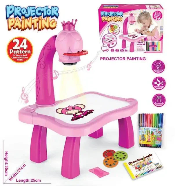 LED Projector Kids Painting Board