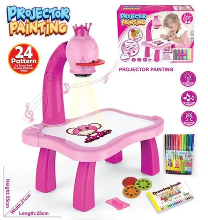 LED Projector Kids Painting Board