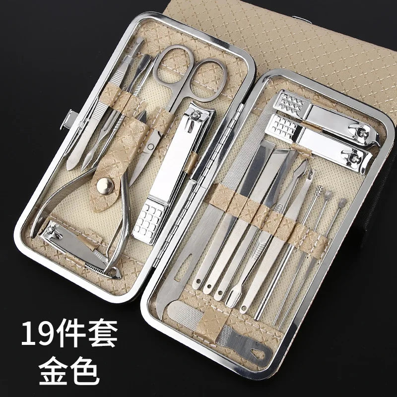 19Pcs Professional Nail Tools