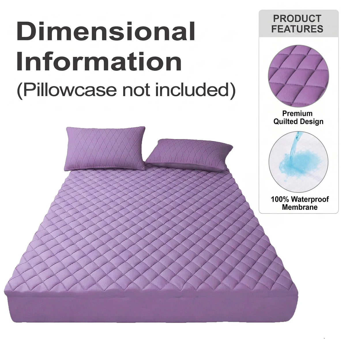 1Pc Waterproof Mattress Protector