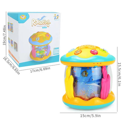Baby tummy time toy- Ocean Rotating Projector