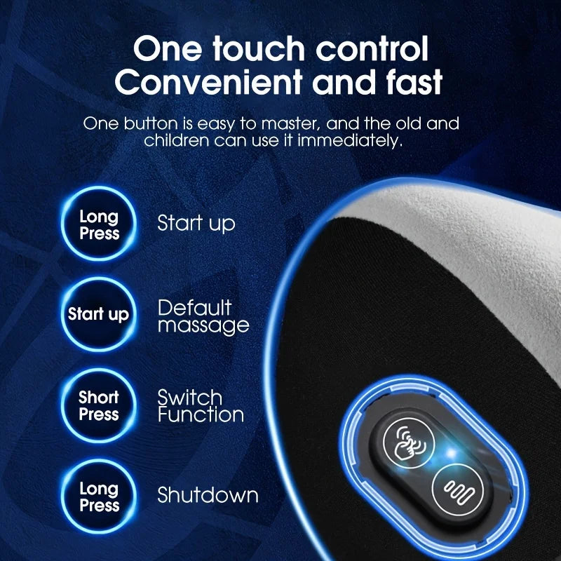 Relax on the go with our Car Massage Neck Pillow & Lumbar Support—vibrating comfort for your car or office to ease neck, back, and waist tension!