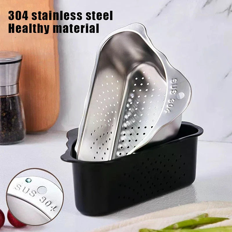 Stainless Steel Corner Sink Strainer
