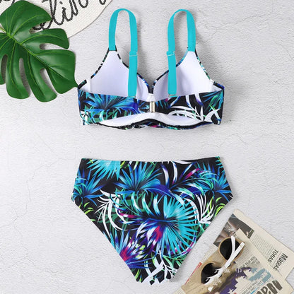 High Waisted Swimwear With Push Up