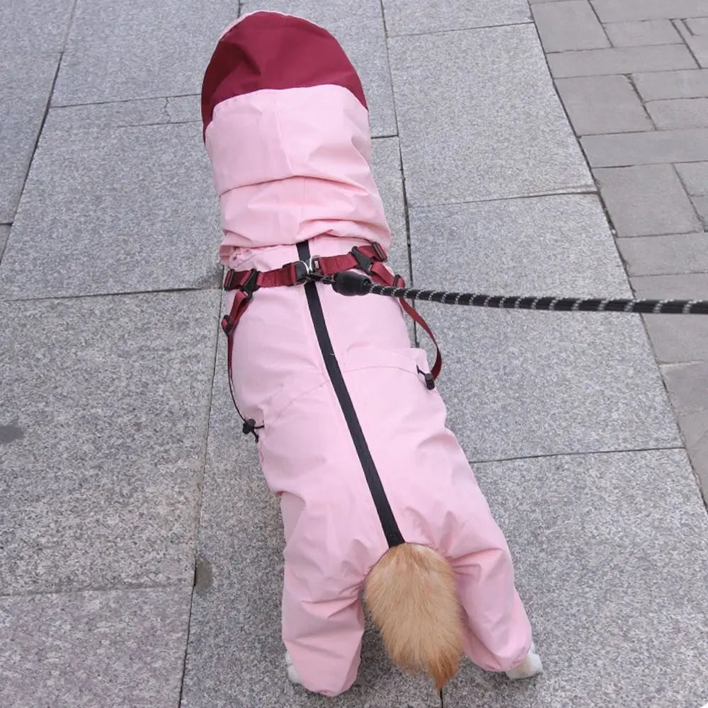 Waterproof Reflective Dog Raincoat