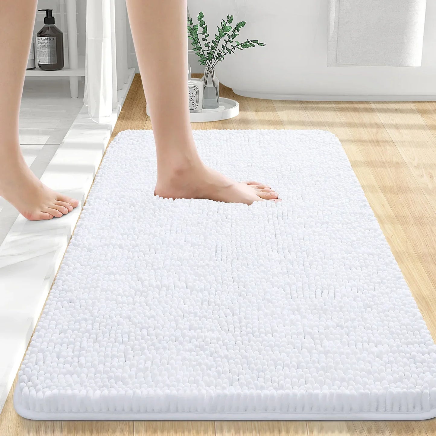 Thick Absorbent Shaggy Bath Mat