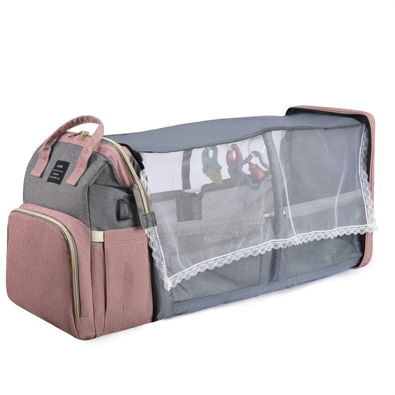 Foldable Baby Crib Backpack
