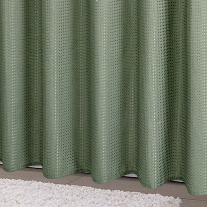 Waterproof Plain Waffle Shower Curtain