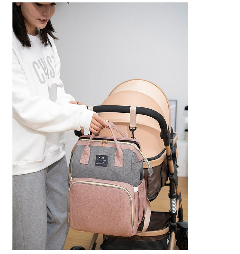 Foldable Baby Crib Backpack