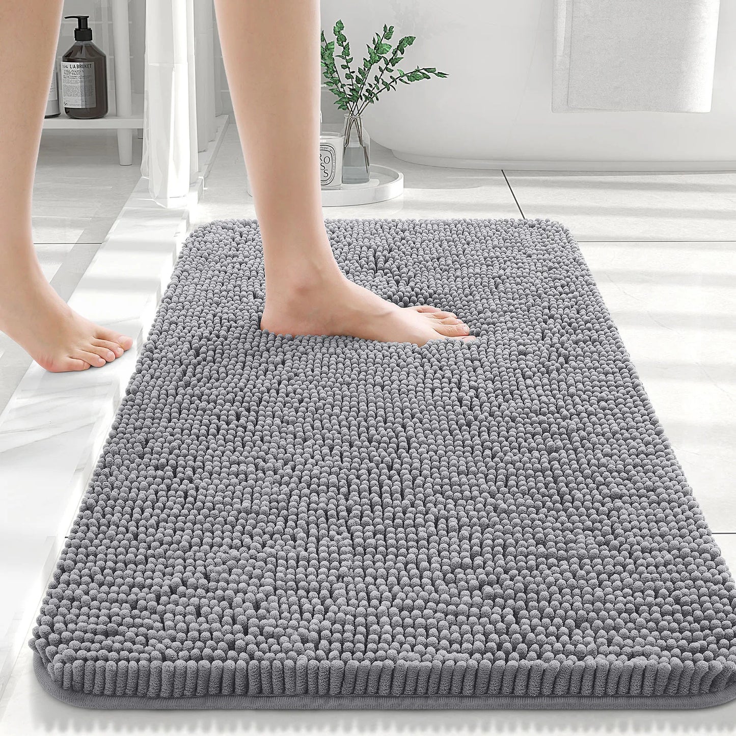 Extra Soft Thick Absorbent Shaggy Bath Mats