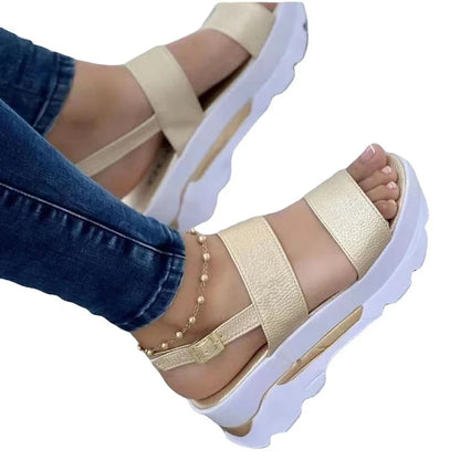 Buckle strap sandals, view 5