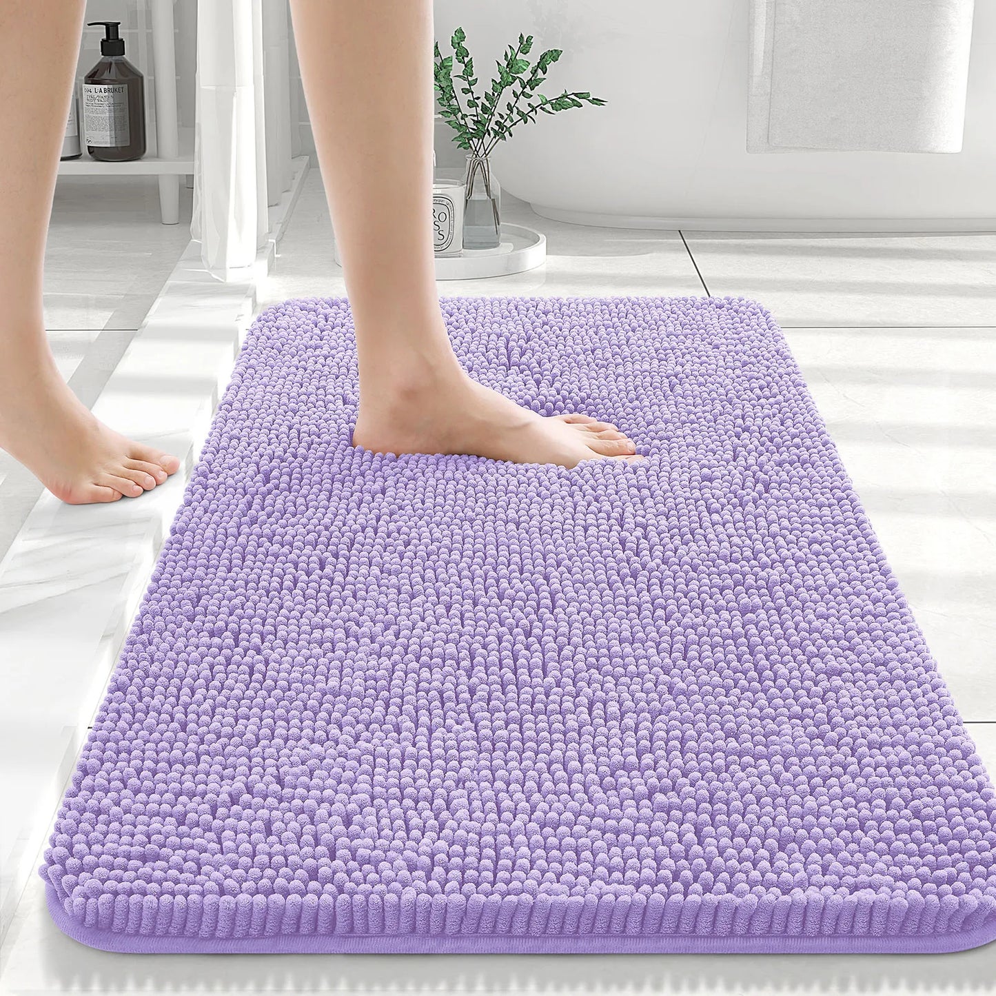 Extra Soft Thick Absorbent Shaggy Bath Mats