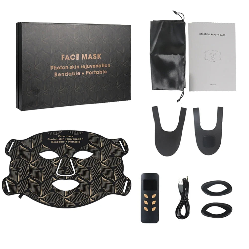 LED face and neck mask, view 9