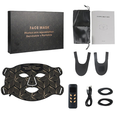 LED face and neck mask, view 9