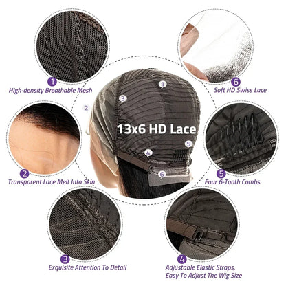 Body Wave Glueless Lace Frontal Wigs