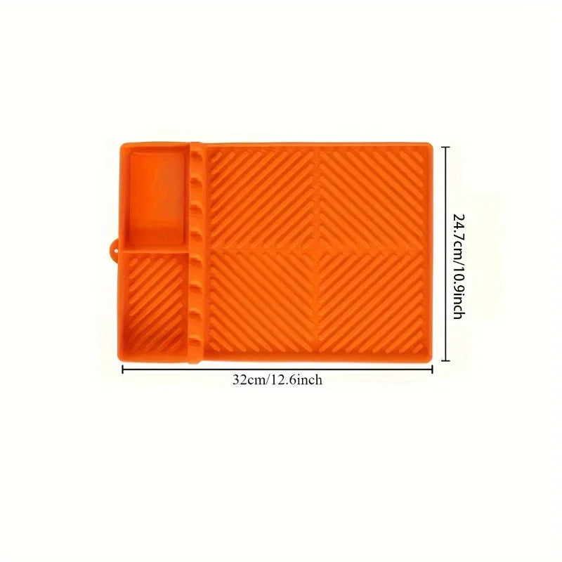 Grill Mat with Side Shelf