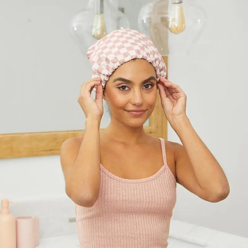 Satin Cline luxury shower cap