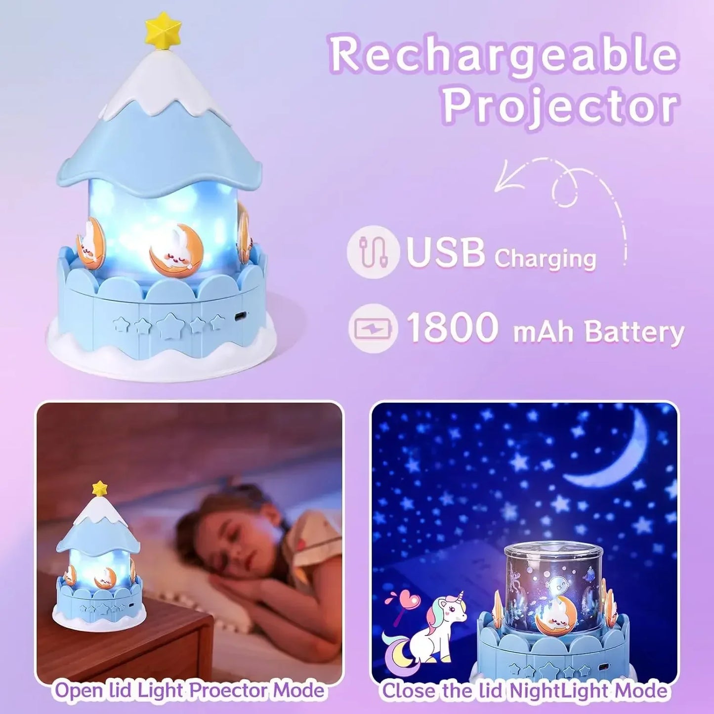 Kids Night Light Projector