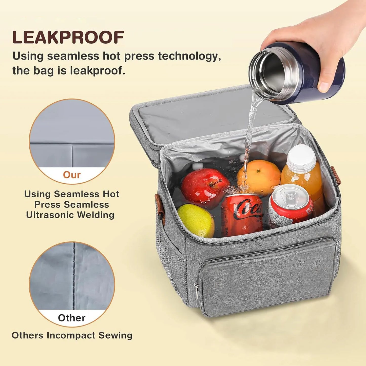 Double-layer Insulated Lunch Bag