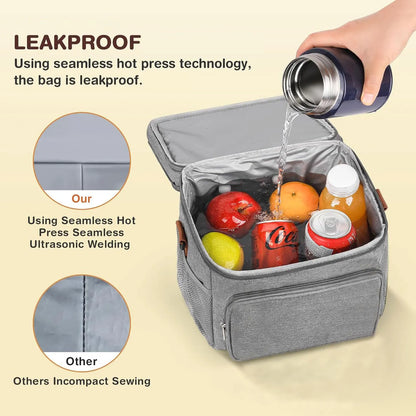 Double-layer Insulated Lunch Bag