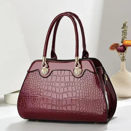 Large-capacity Embossed Handbag