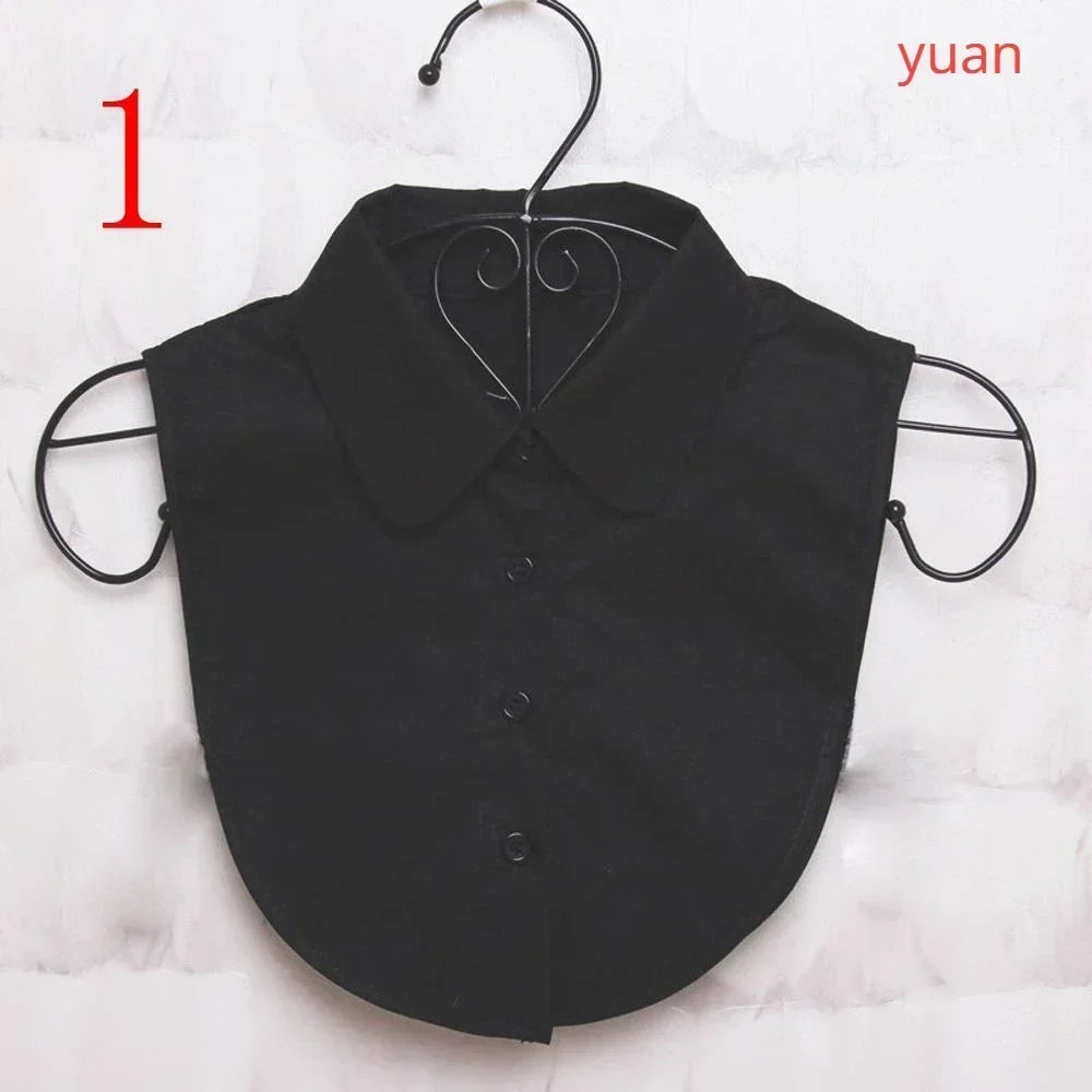 1Pc Solid Color Detachable Shirt