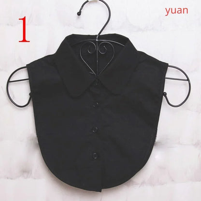 1Pc Solid Color Detachable Shirt