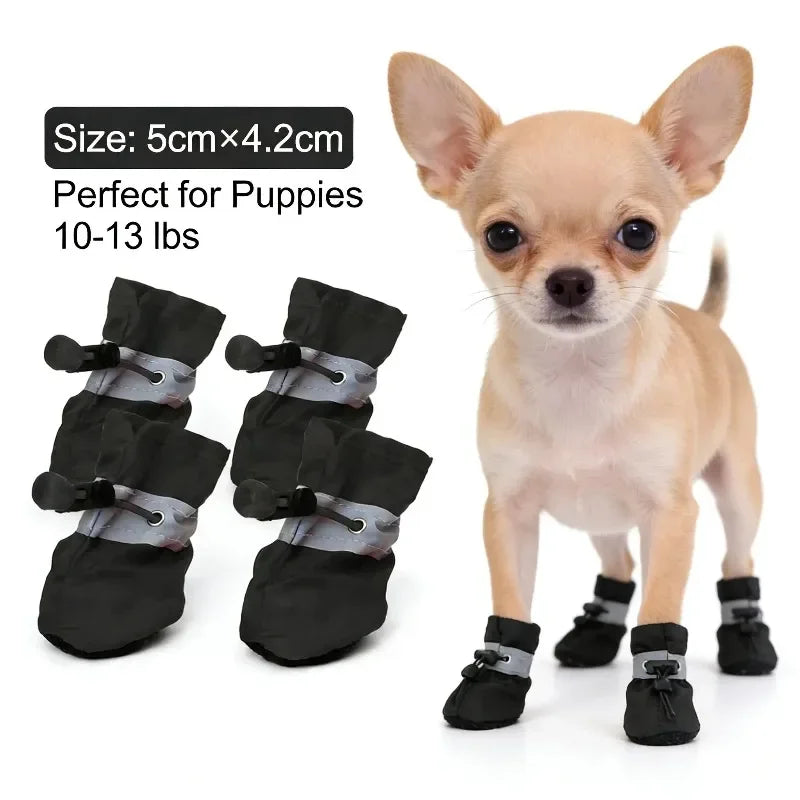 Canvas dog shoes, view 2