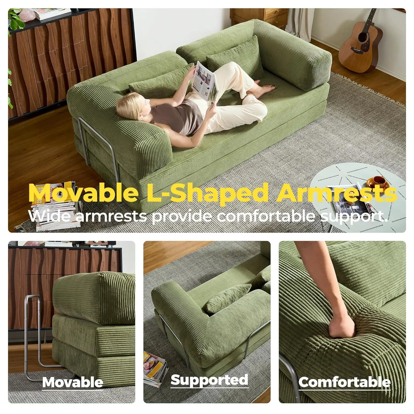 78 Inch Convertible Sofa Bed