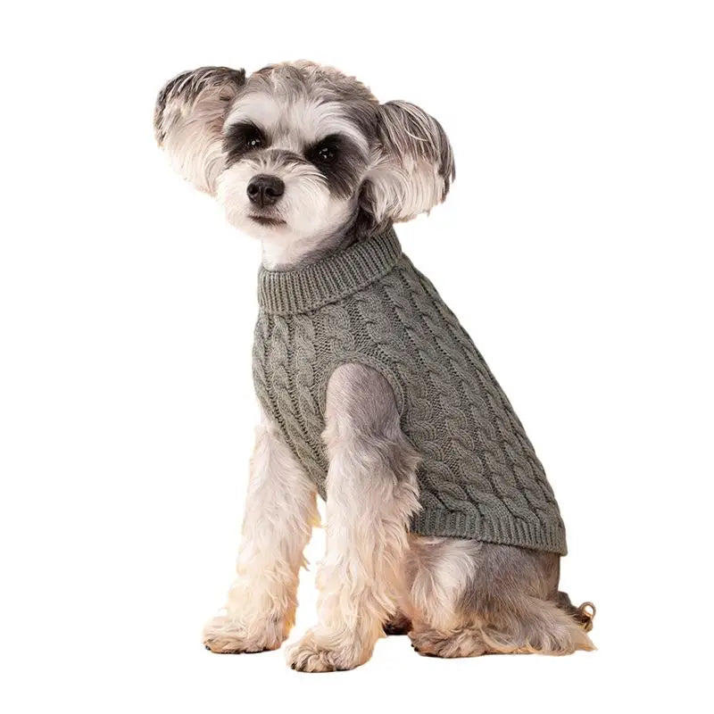 Turtleneck Knitted Dog Sweater