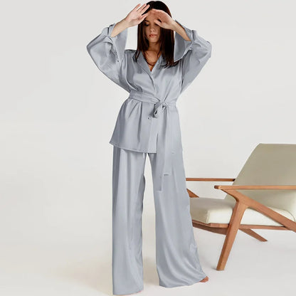 Silk-like Sleepwear Set