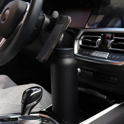 Stainless Steel Water Bottle with Phone Holder