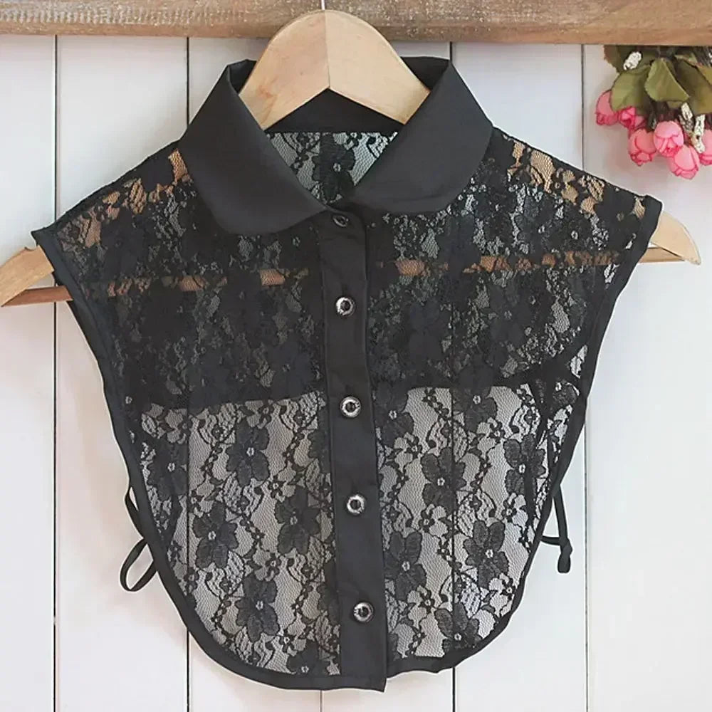 1Pc Solid Color Detachable Shirt