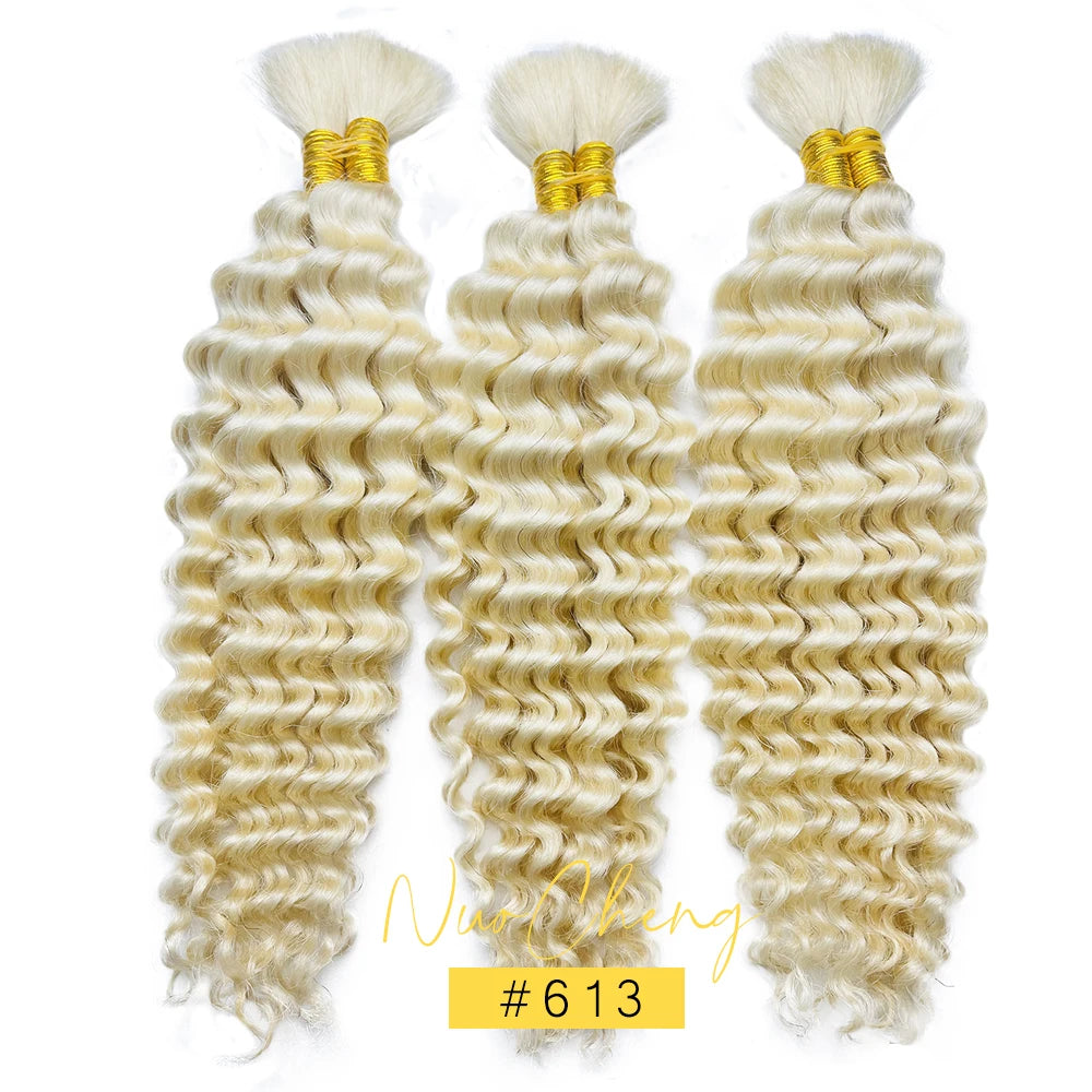 2 Bundles Human Braiding Hair for Boho Braids